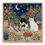 Bohemian Cat Garden Painting #BP011