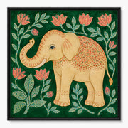 Ornamental Elephant with Tropical Flowers #BP131