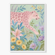 Botanical Leopard Painting #CA098