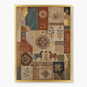 Bohemian Patchwork Painting #CA101