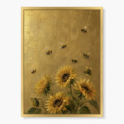Golden Botanical Landscape Painting #CA103