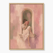 Quiet Reading Woman Painting #CA169