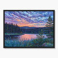Sunset Lake Landscape Painting #M801 - main artwork