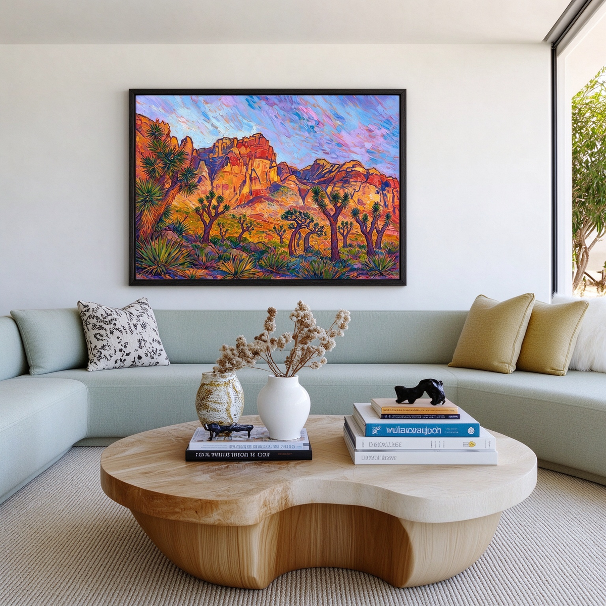 Sunlit Desert Ridge Painting #M808 - image 4
