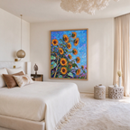 Blue Sky Sunflower Painting #M809 - image 4