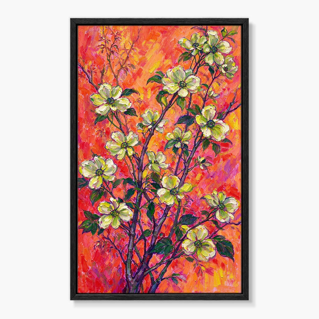 Scarlet Blossom Branch Painting #M810 - main artwork