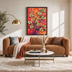 Scarlet Blossom Branch Painting #M810 - image 4