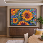 Radiant Sunflower Garden Painting #M811 - image 5