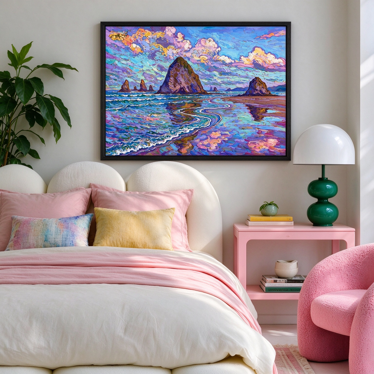 Rocky Coast Seascape Painting #M814 - image 5