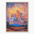 Sunset Valley Landscape Painting #M815 - main artwork