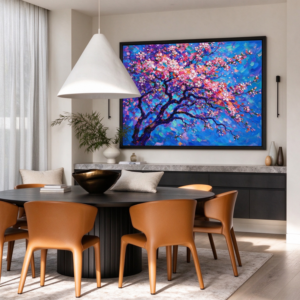 Cherry Blossom Tree Painting #M818 - image 4