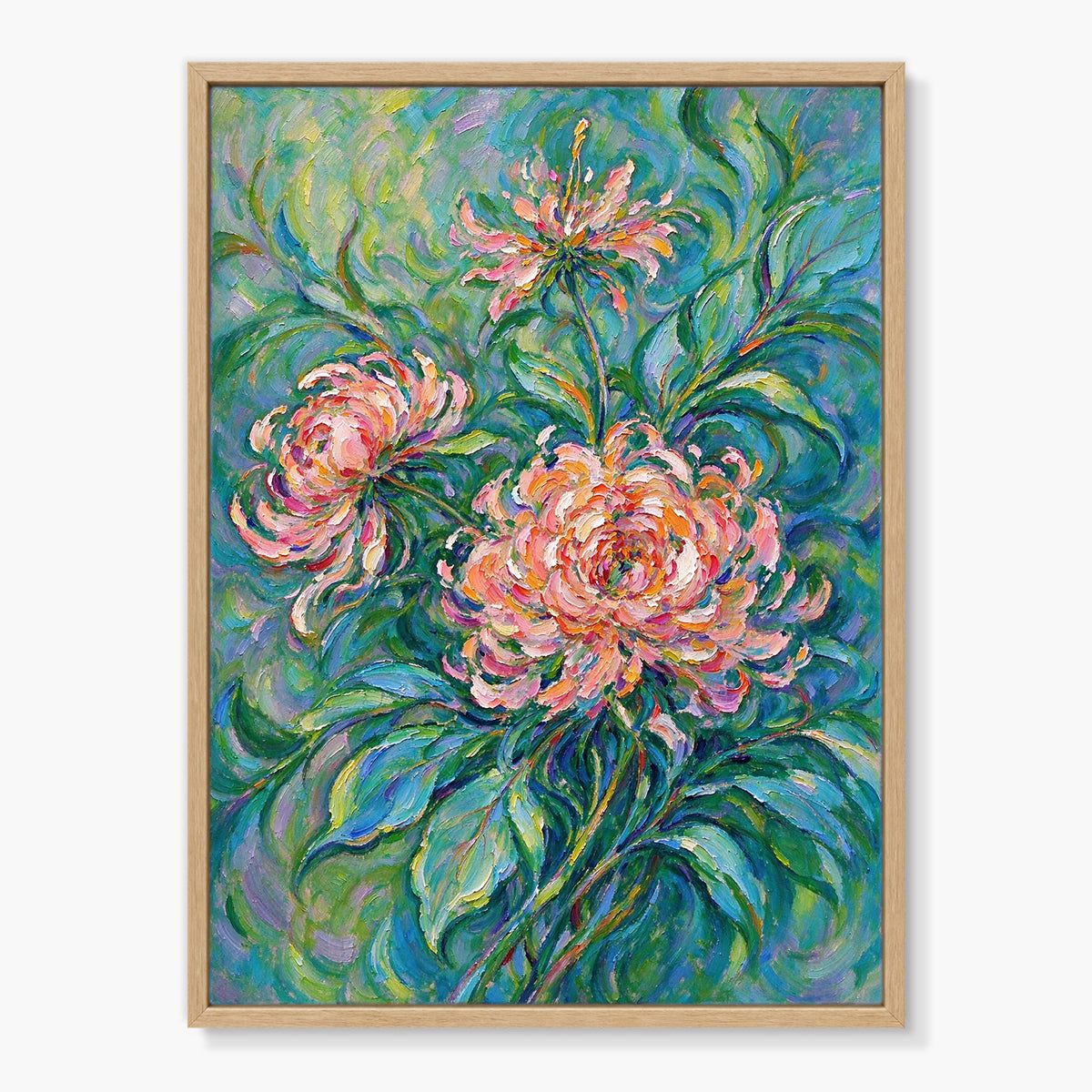 Blush Peony Garden Painting #M819 - main artwork