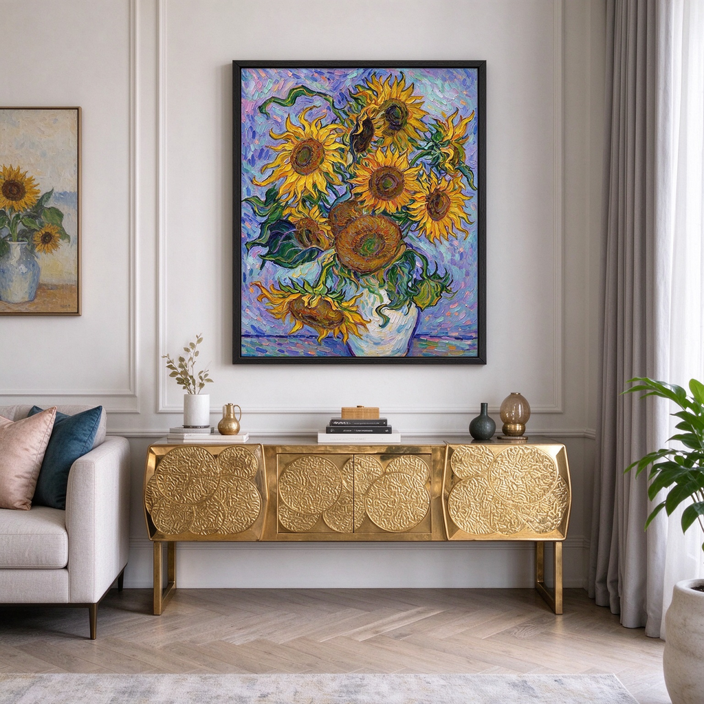 Sunflower Bouquet Painting #M820 - image 5