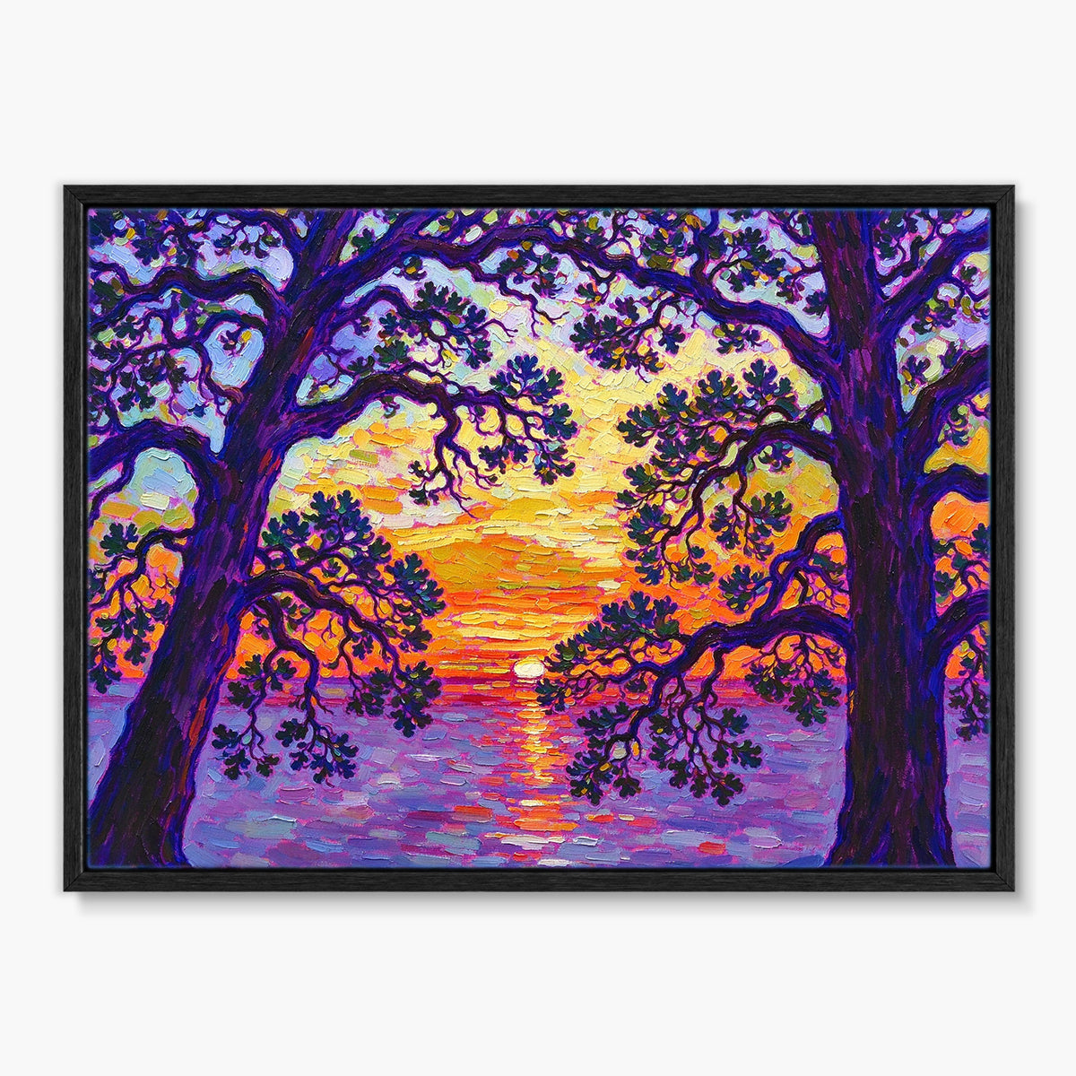 Sunset Through the Trees Painting #M821 - main artwork