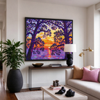 Sunset Through the Trees Painting #M821 - image 4