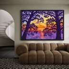 Sunset Through the Trees Painting #M821 - image 5