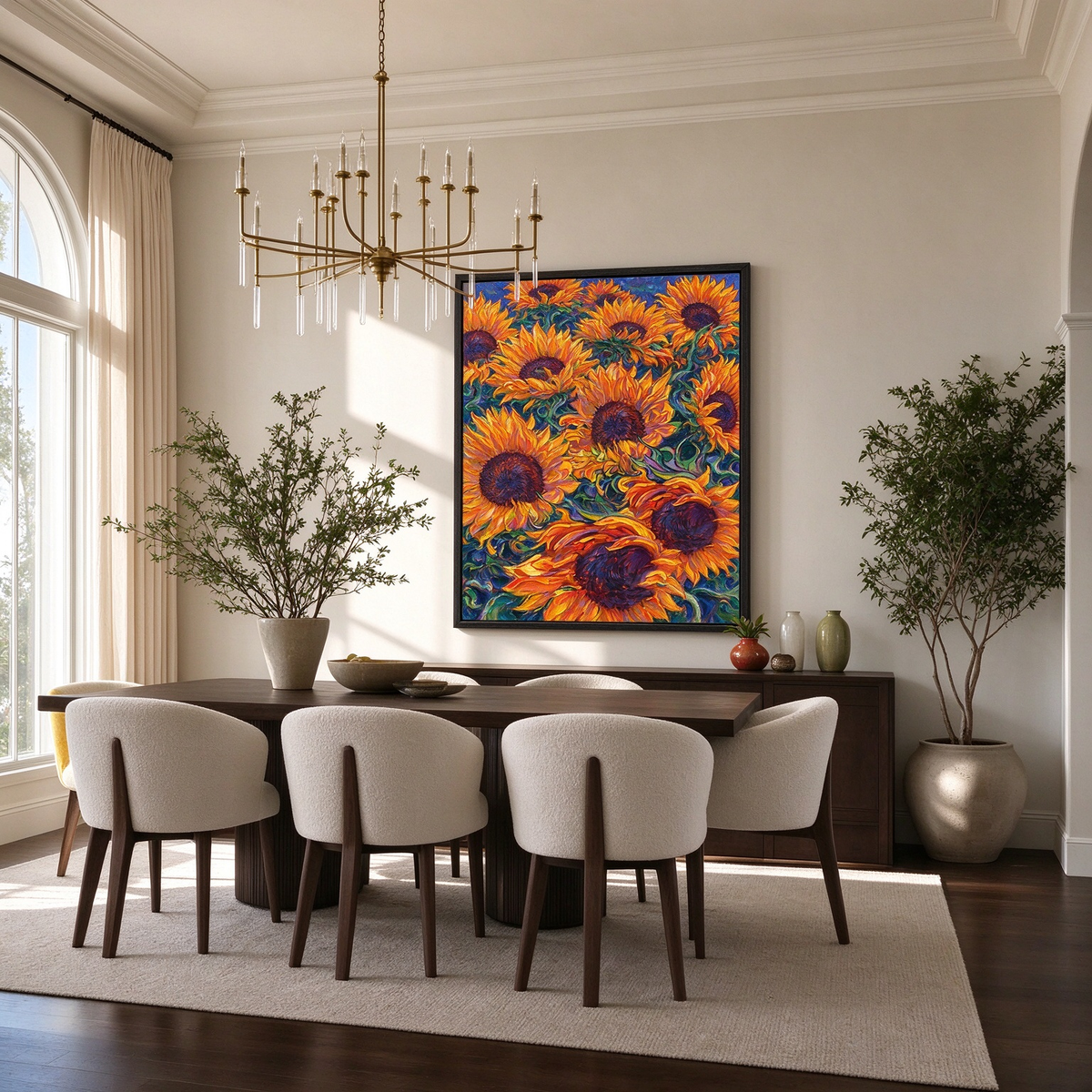 Sunflower Field Painting #M825 - image 5