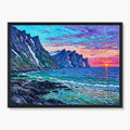 Coastal Mountain Sunset Painting #M829 - main artwork