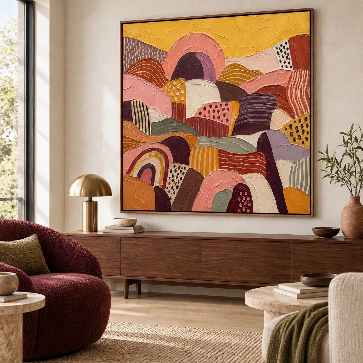M868 artwork in a living room
