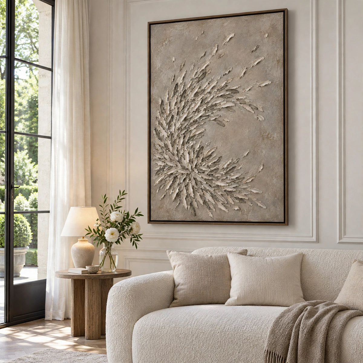 M869 artwork in a living room