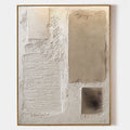 Beige Strata Textured Abstract Painting #M901