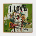 I Love Family Graffiti Abstract Painting #M906