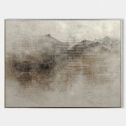 Silent Ridge Textured Landscape Painting #M909