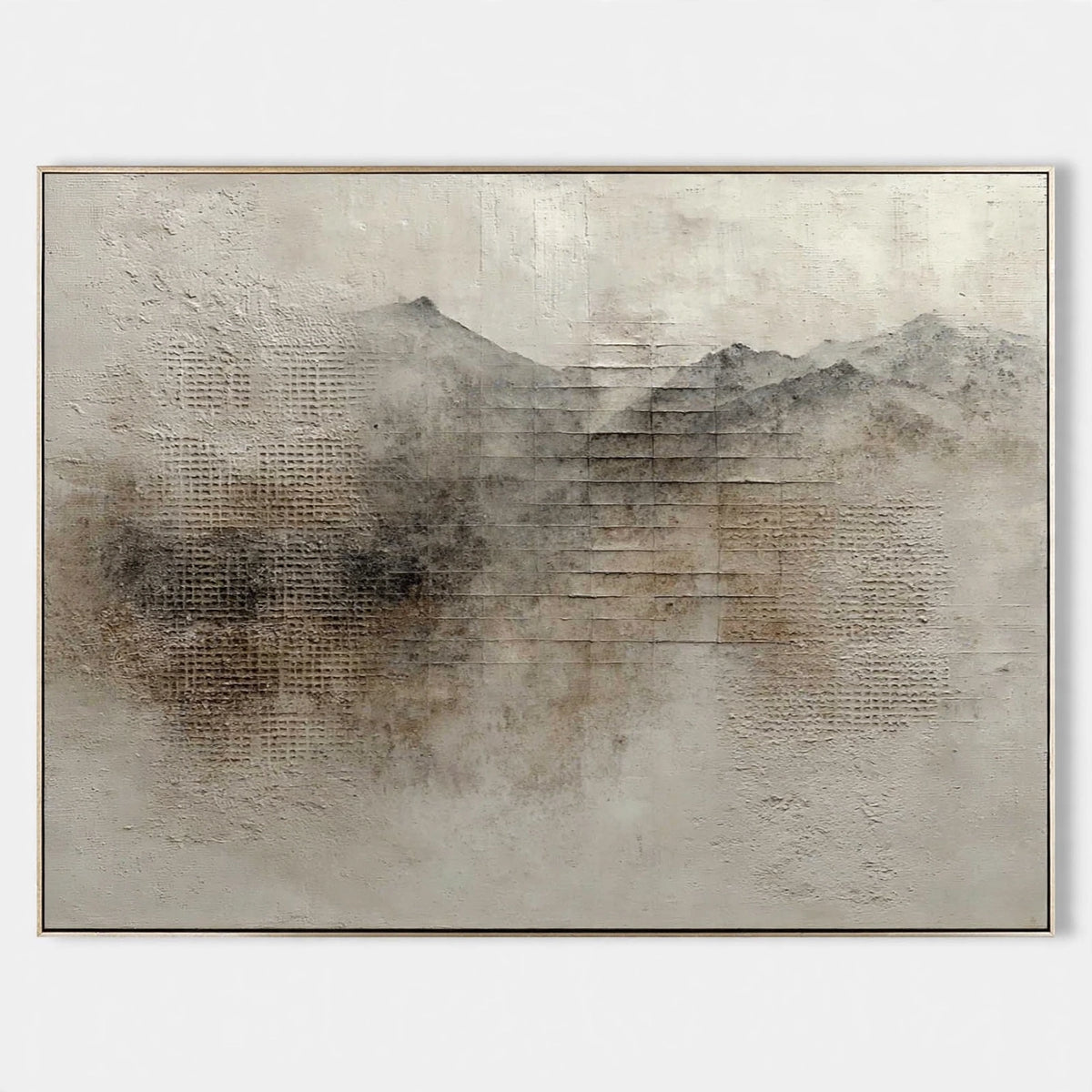 Silent Ridge Textured Landscape Painting #M909