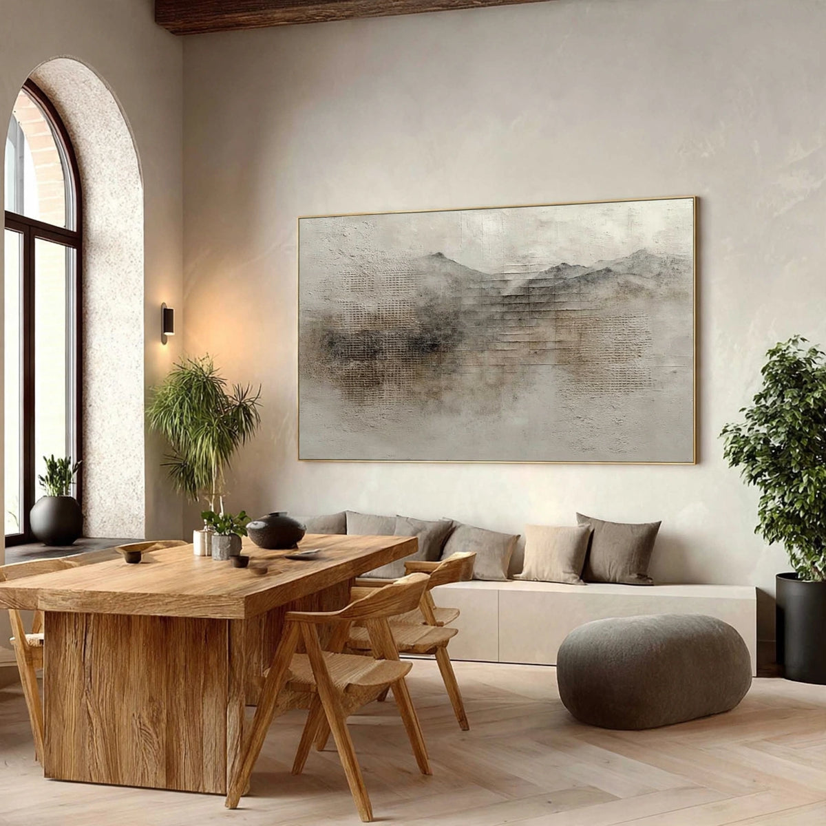 Silent Ridge Textured Landscape Painting #M909
