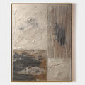 Sandstone Patchwork Textured Abstract Painting #M913