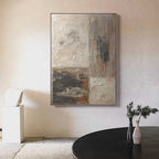 Sandstone Patchwork Textured Abstract Painting #M913