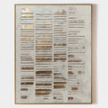 Gilded Rhythm Textured Abstract Painting #M917