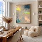 Prism Haze Textured Abstract Painting #M929