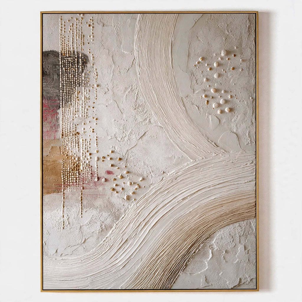 Bohemian Sands Textured Abstract Painting #M930