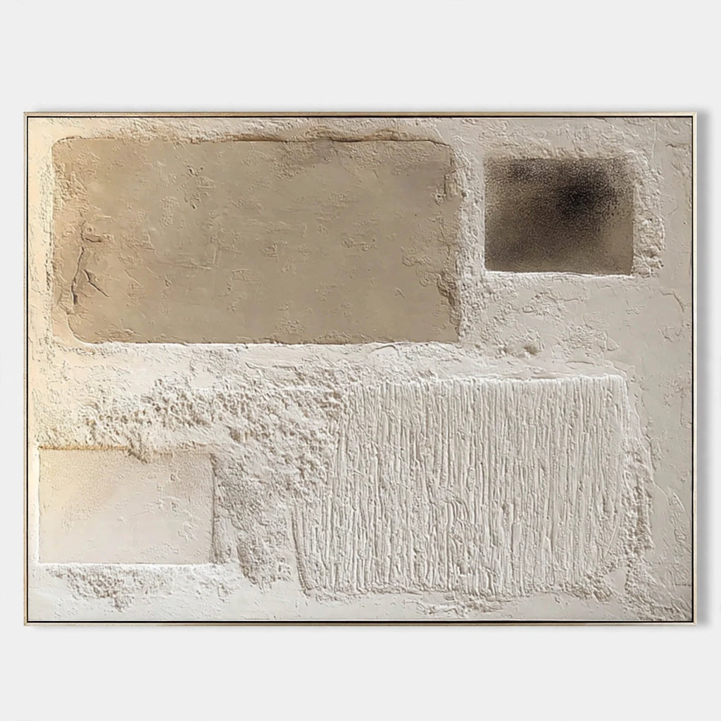 Earthen Blocks Textured Abstract Painting #M932