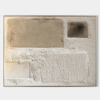 Earthen Blocks Textured Abstract Painting #M932