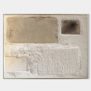 Earthen Blocks Textured Abstract Painting #M932