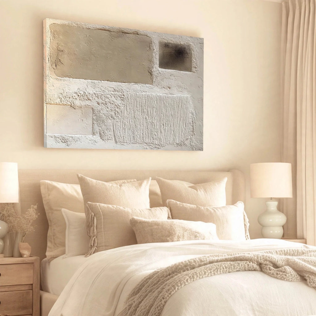 Earthen Blocks Textured Abstract Painting #M932