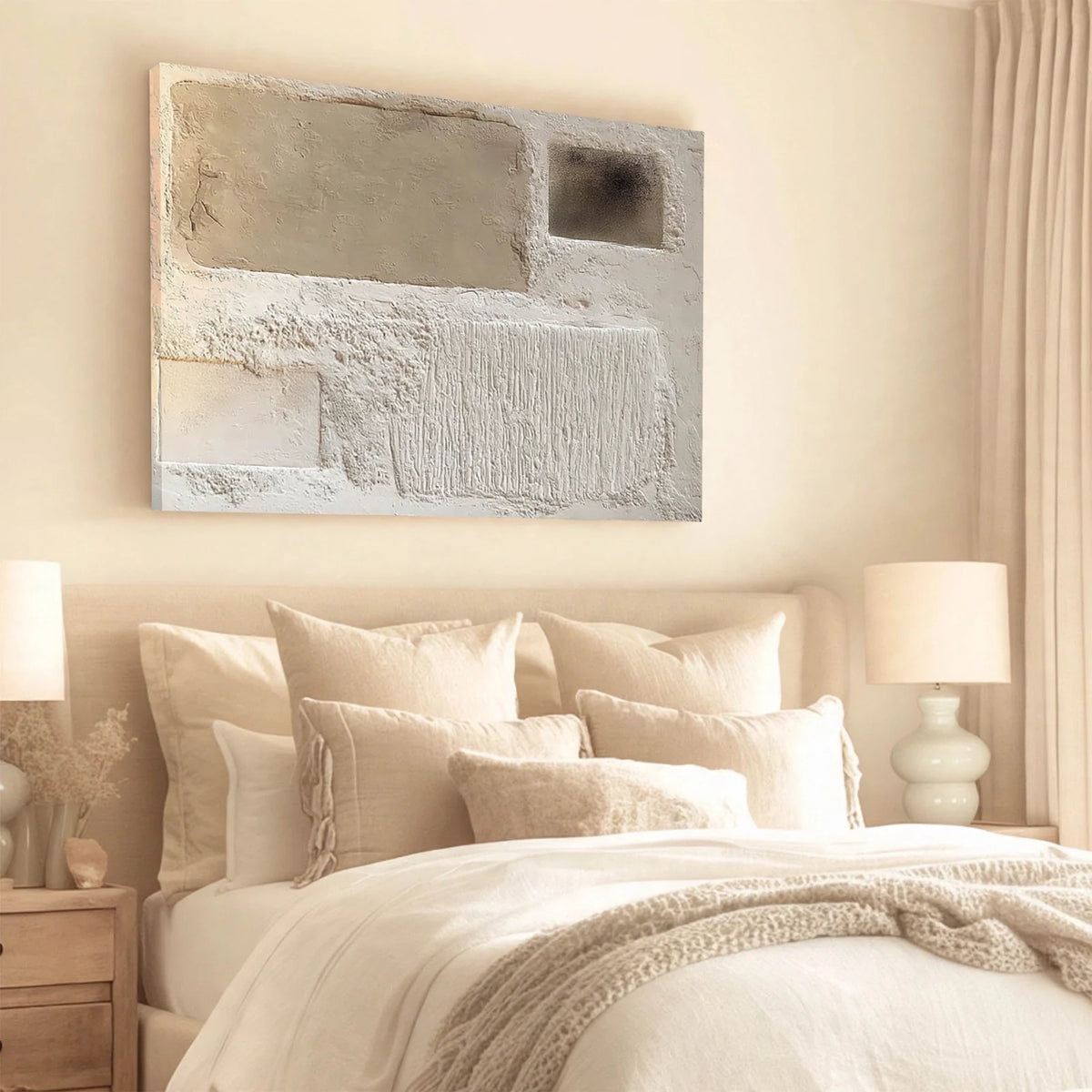 Earthen Blocks Textured Abstract Painting #M932