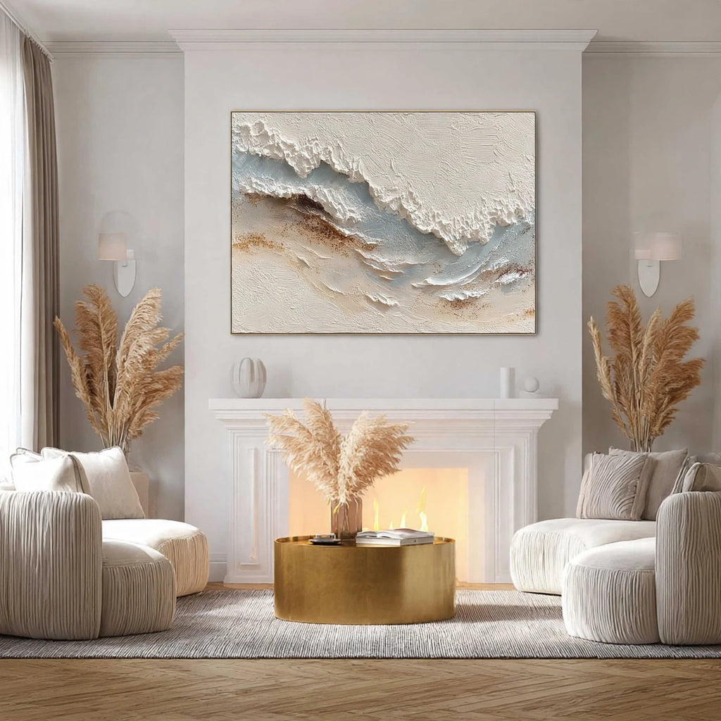 Foaming Shore Plaster Texture Painting #M940