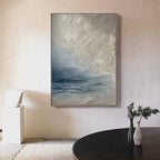 Coastal Haze Plaster Texture Painting #M944