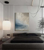 Coastal Haze Plaster Texture Painting #M944