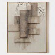 Woven Strata Textured Abstract Painting #M947