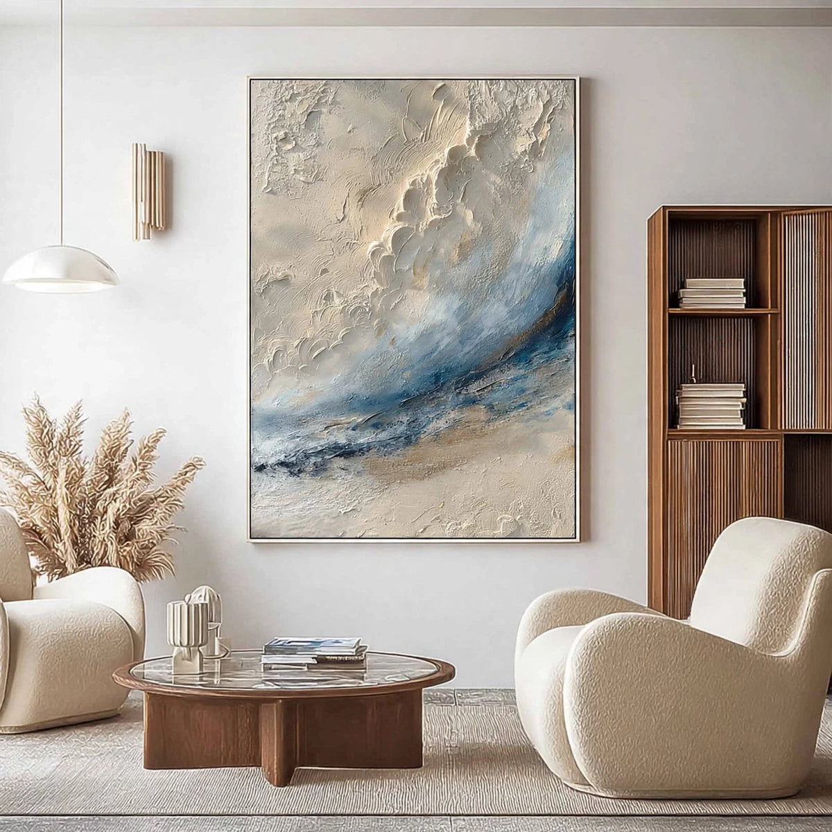Rolling Surf Plaster Texture Painting #M948