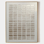 Brick Grid Textured Abstract Painting #M954