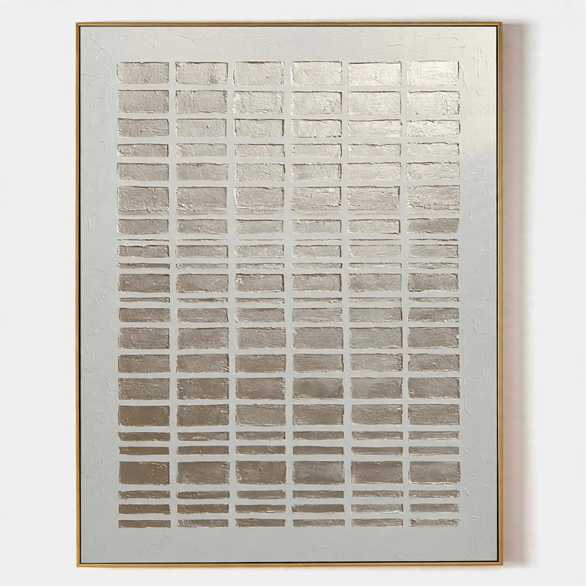 Brick Grid Textured Abstract Painting #M954