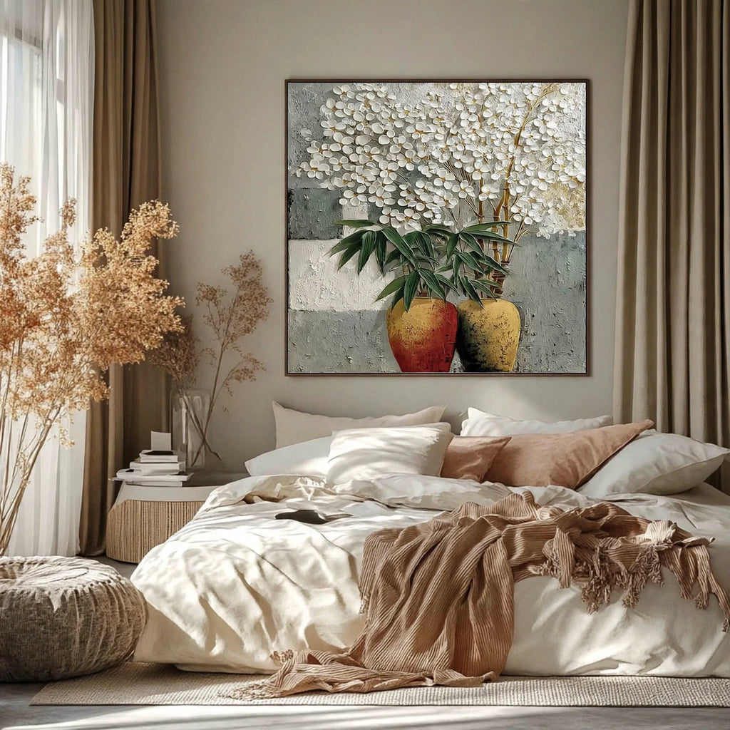 Blossom Canopy Textured Floral Painting #M960