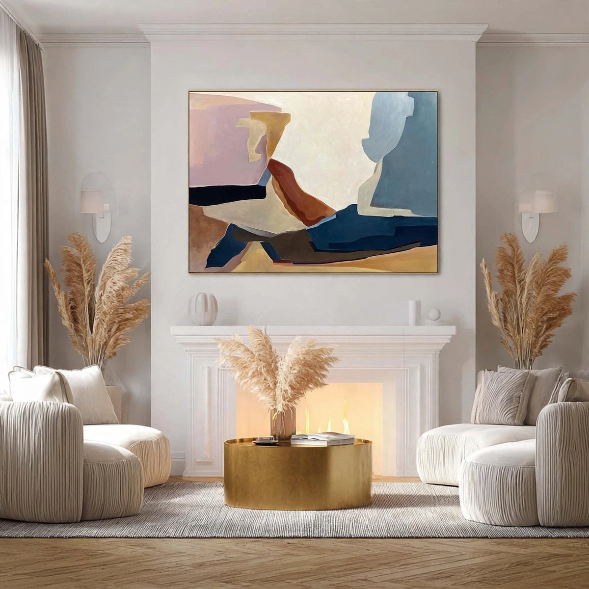 Canyon Forms Abstract Painting #M962
