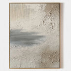 Slate Horizon Textured Abstract Painting #M966