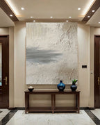 Slate Horizon Textured Abstract Painting #M966